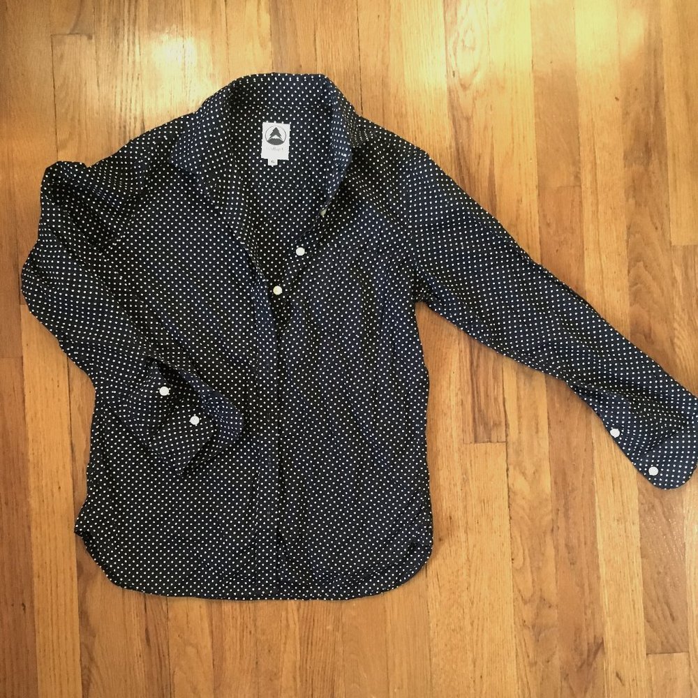 Tradlands polka-dot button down